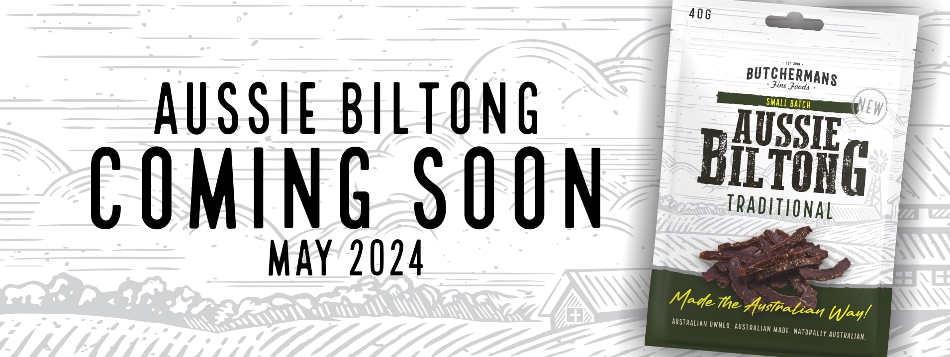 Coming Soon Biltong Banner